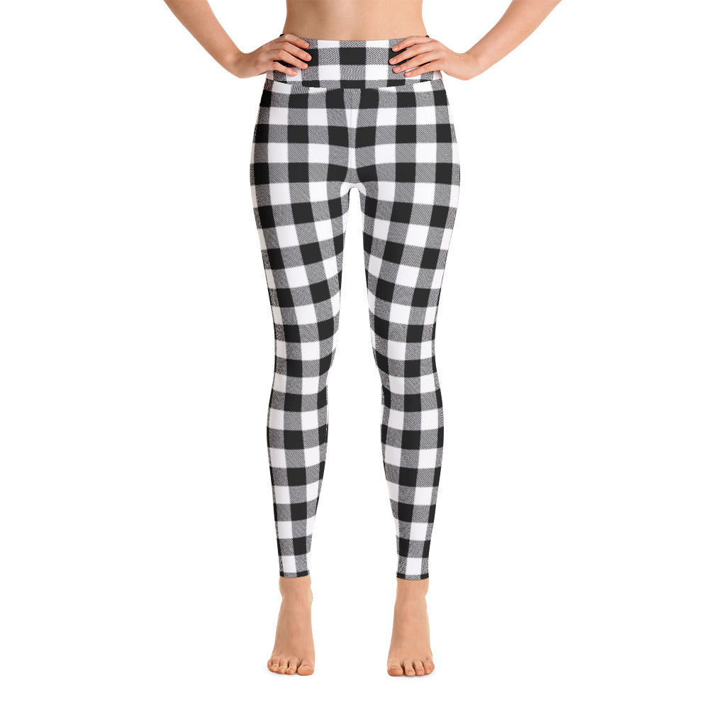 plaid yoga pants