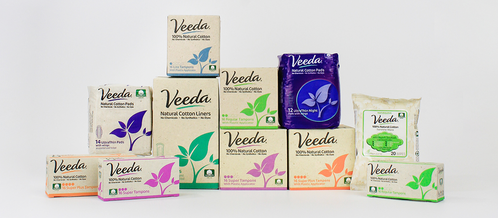 Veeda 100% Natural Cotton Products