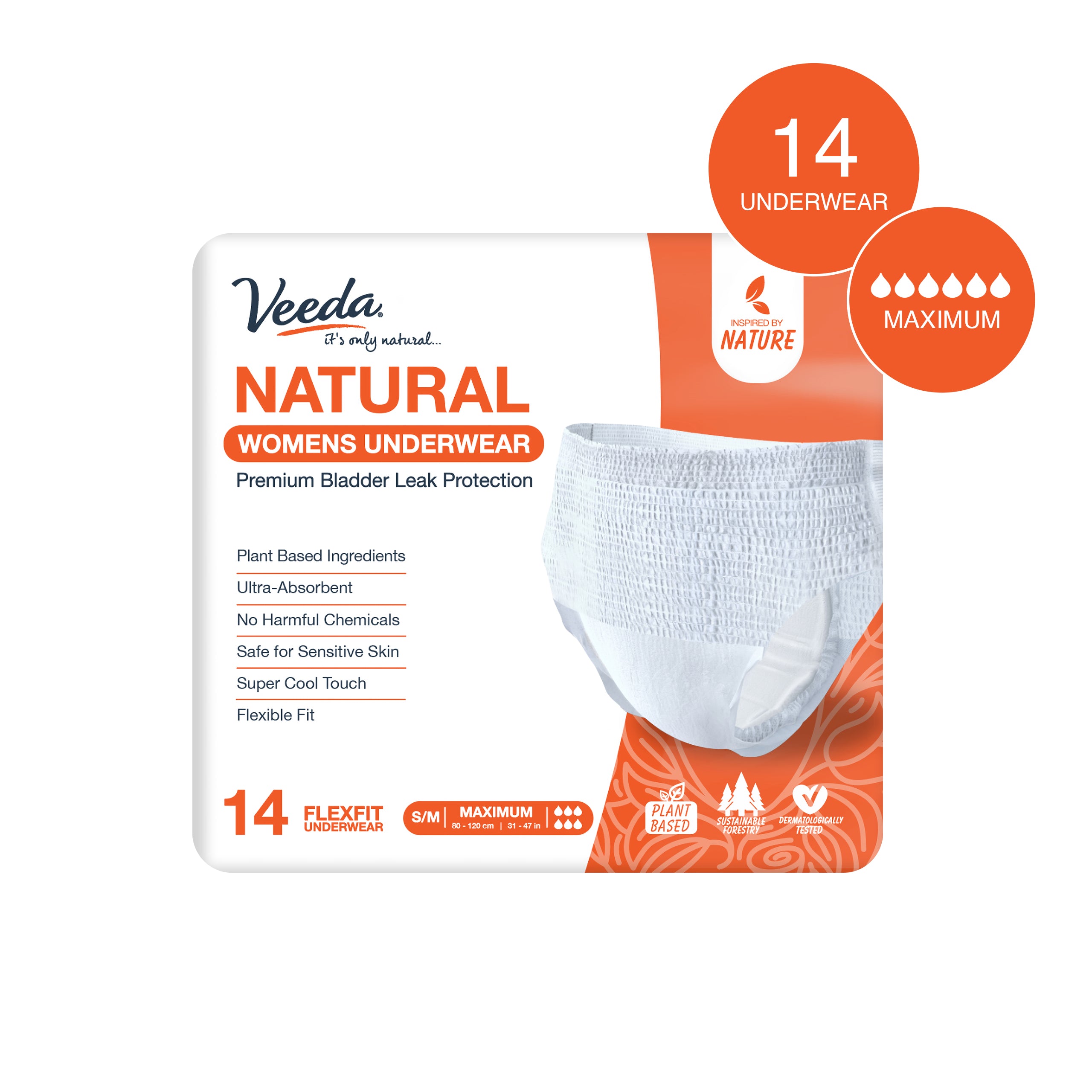 WOXINDA 4 Pieces High Waist Leakproof Underwear For Women Plus