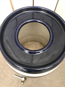 Brown and Panks Ceramic Sherry Barrel in blue