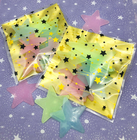 Glow in the Dark Luminous Adhesive Stars x 10 – The Kawaii Squirrel