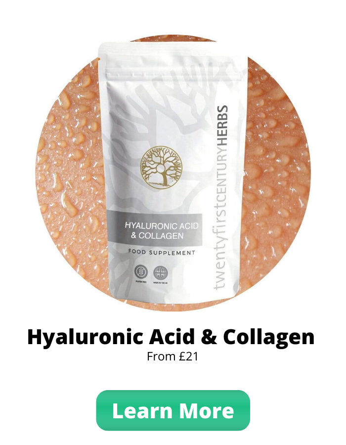 Hyaluronic Acid & Collagen - Healthier Skin Hair & Nails by Twenty First Century Herbs