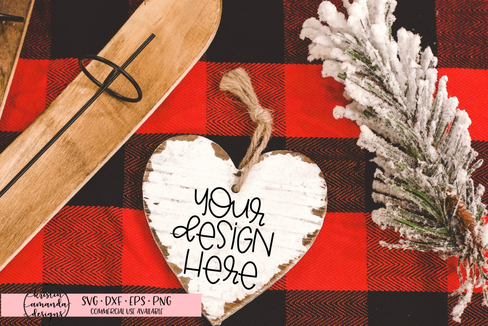 Download Christmas Wood Ornament Mockup Image Stock Photography Instant Downl Kristin Amanda Designs