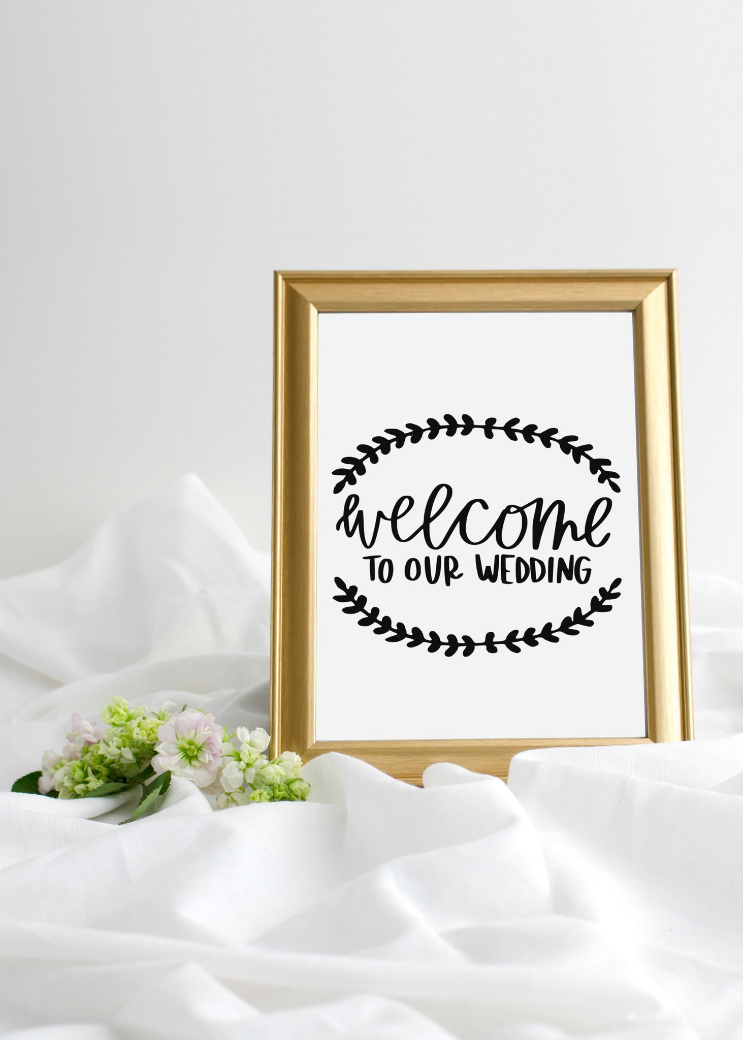 Download Welcome to Our Wedding SVG DXF EPS PNG Cut File • Cricut • Silhouette - Kristin Amanda Designs