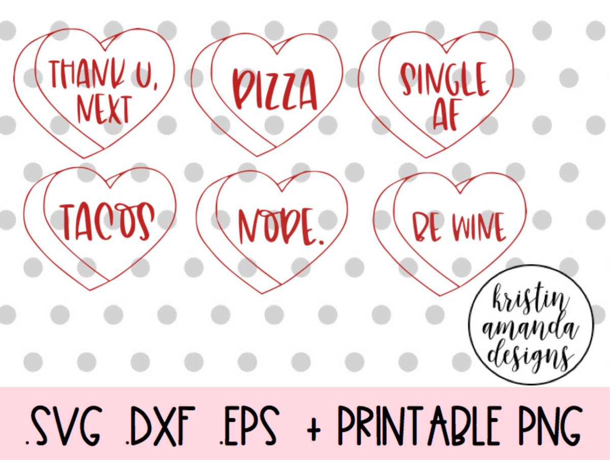 Download Candy Heart Bundle Anti Valentine Funny Valentine's Day ...