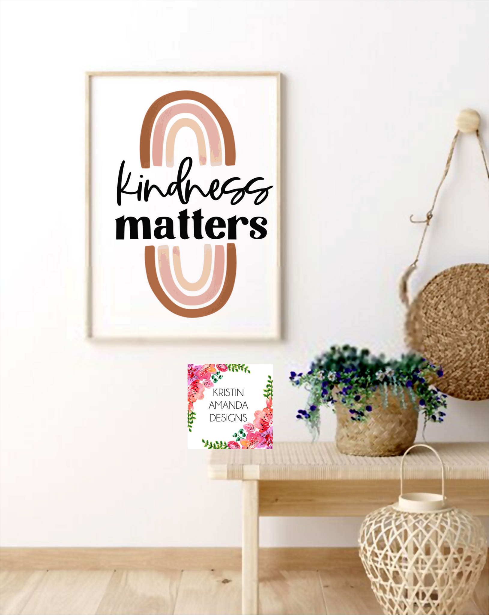 Download Kindness Matters Boho Rainbow Summer Spring Easter Svg Dxf Eps Png Cut Kristin Amanda Designs