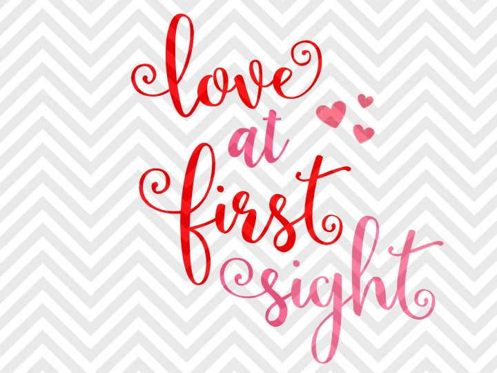 Download Love At First Sight Valentine's Day SVG and DXF EPS Cut ...