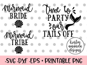 Wedding Svg Cut Files Tagged Time To Party Our Tails Off Svg Kristin Amanda Designs