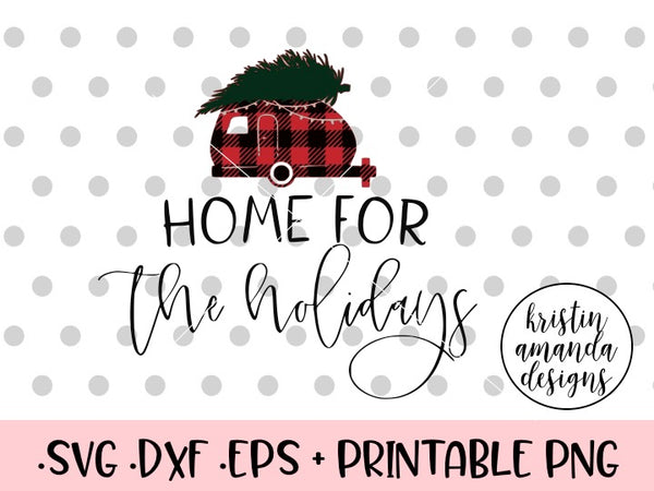 Download Home for the Holidays RV Camper Buffalo Plaid Christmas ...