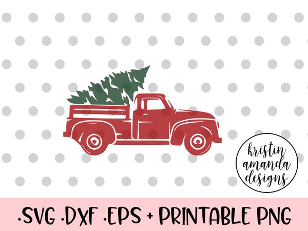 Download Vintage Christmas Truck SVG DXF EPS PNG Cut File • Cricut • Silhouette