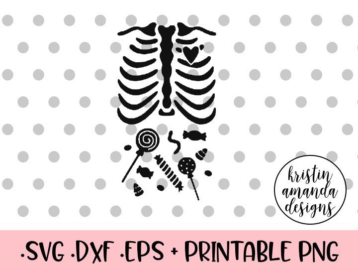 Download Halloween Skeleton Candy SVG DXF EPS PNG Cut File • Cricut • Silhouett - Kristin Amanda Designs