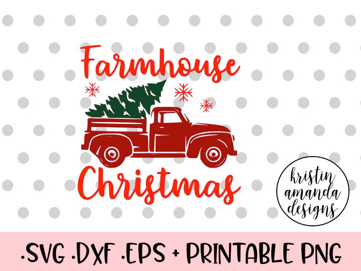 Farmhouse Christmas SVG DXF EPS PNG Cut File • Cricut ...