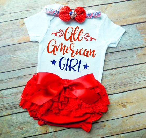 Download All American Girl 4th of July SVG DXF EPS PNG Cut File ...