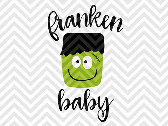 Download Franken Baby Frankenstein Halloween Svg And Dxf Cut File Png Vecto Kristin Amanda Designs