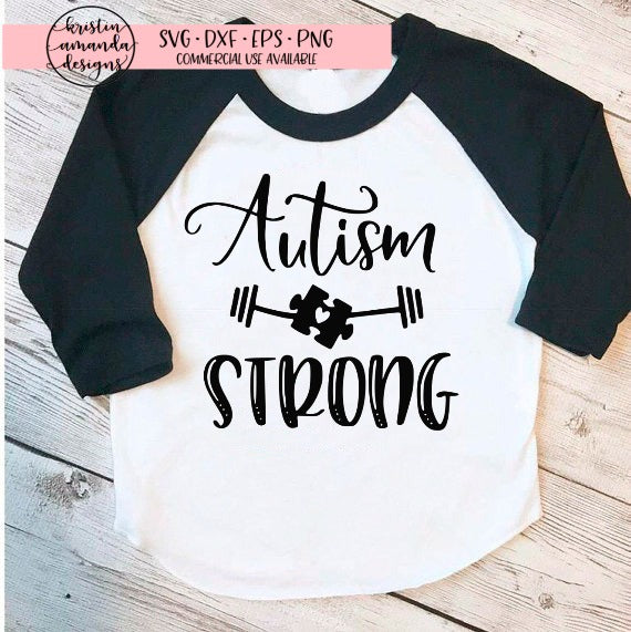 Download Autism Strong SVG DXF EPS PNG Cut File • Cricut ...