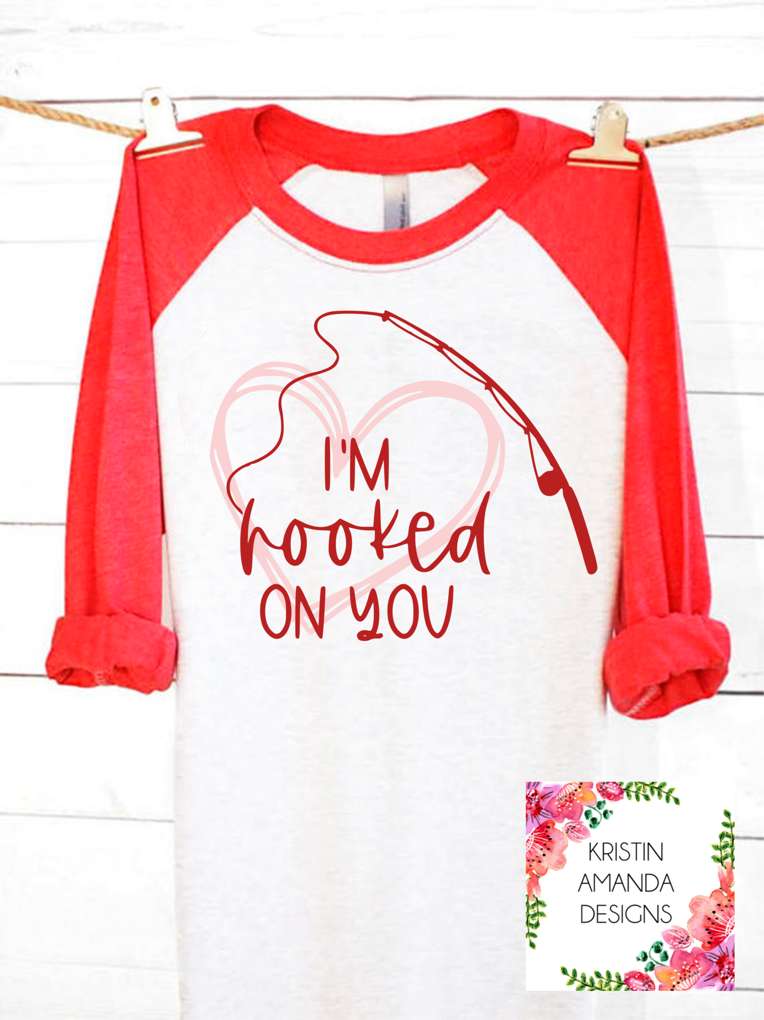 I'm Hooked on You Fishing Love Valentine's Day SVG DXF EPS ...