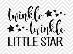 Baby Nursery Svg Dxf Eps Cut Files For Silhouette Cricut And More Tagged Little Star Kristin Amanda Designs
