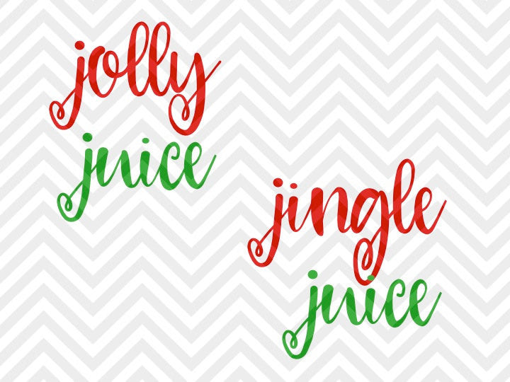 Download Jolly Juice Jingle Juice Wine Christmas SVG and DXF Cut File • Png • V - Kristin Amanda Designs