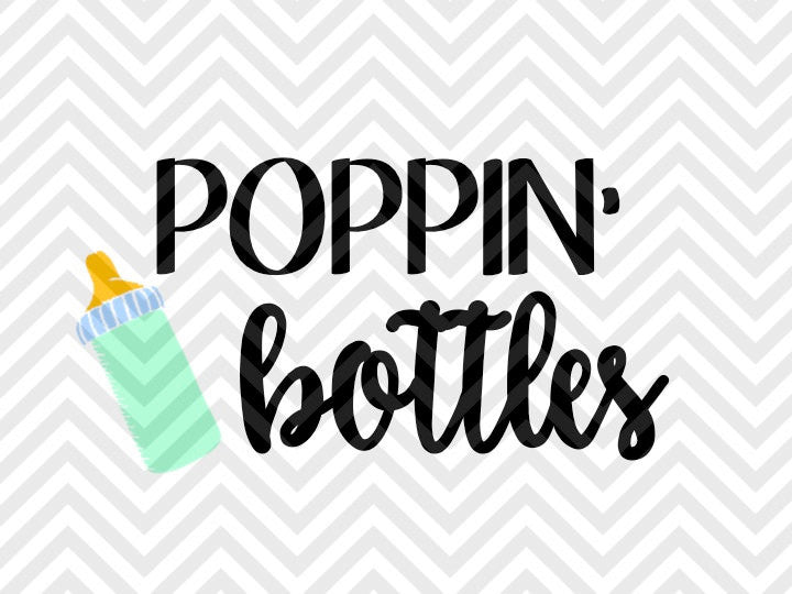 Download Poppin' Bottles Baby Crib SVG and DXF Cut File • PNG ...