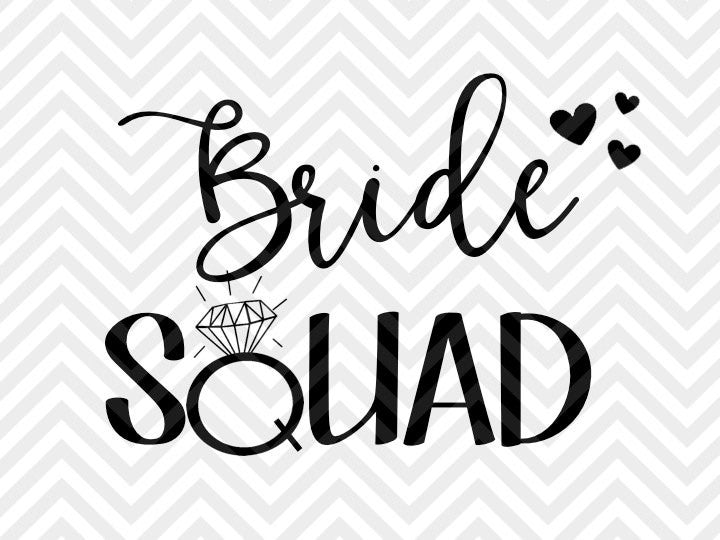 Download Bride Squad Bachelorette Party SVG and DXF Cut File • PNG ...