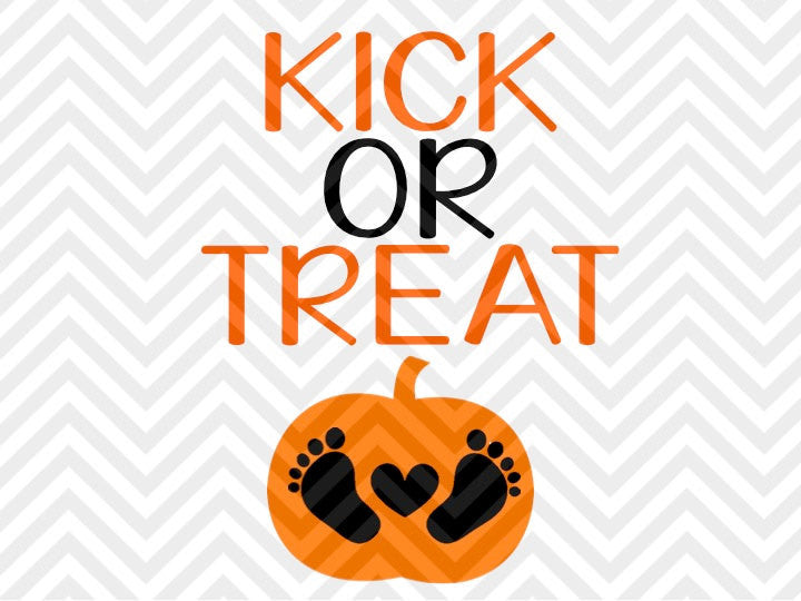 Download Kick or Treat Halloween Pregnancy SVG and DXF Cut File ...