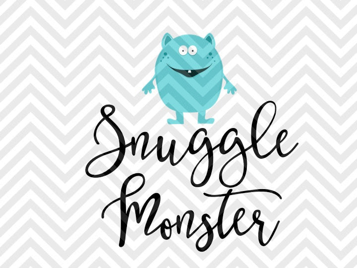 Download Snuggle Monster Baby SVG and DXF Cut File • PNG • Vector ...