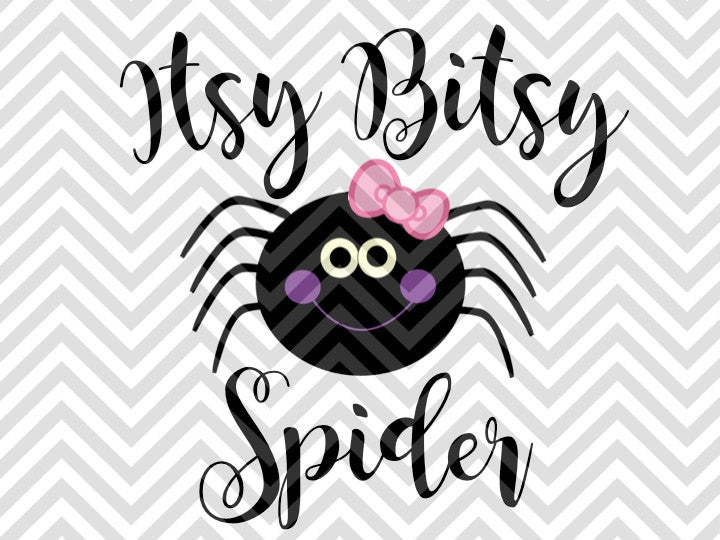 Itsy Bitsy Spider Baby Halloween SVG and DXF Cut File ...