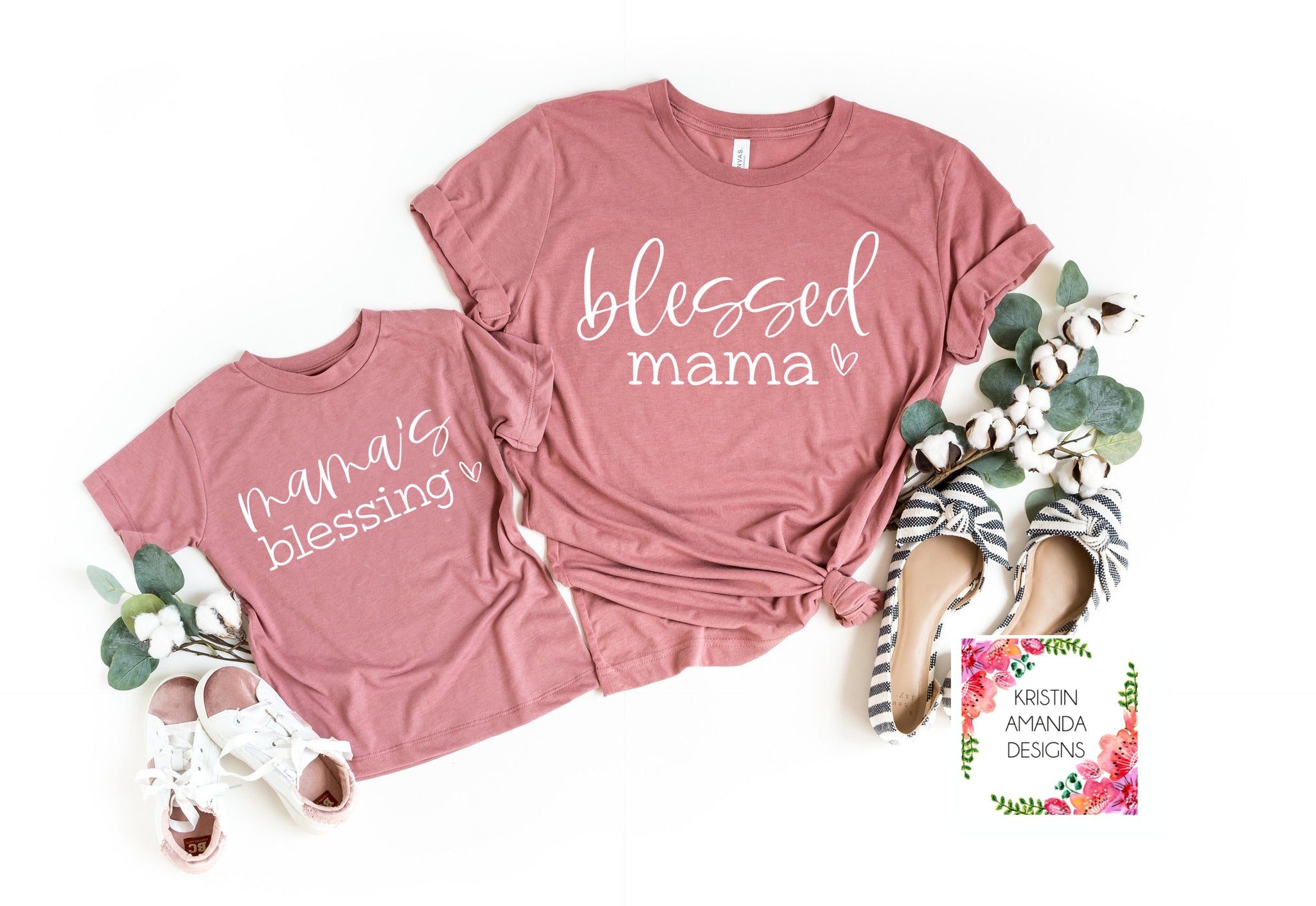 Download Blessed Mama Mama S Blessing Matching Mother Daughter Blessed Mama Mot Kristin Amanda Designs