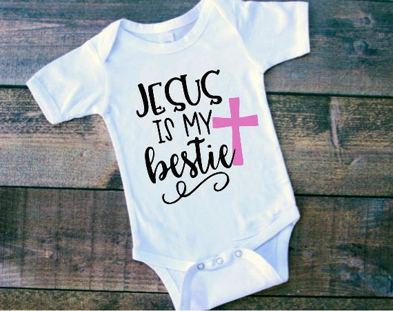 Download Jesus is My Bestie SVG DXF EPS PNG Cut File • Cricut • Silhouette - Kristin Amanda Designs