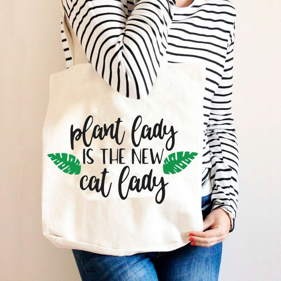 Download Plant Lady is the New Cat Lady SVG DXF EPS PNG Cut File • Cricut • Sil - Kristin Amanda Designs