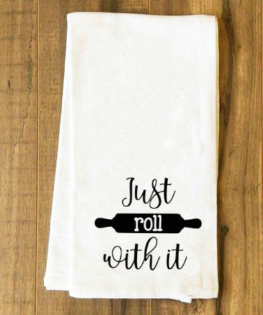 Download Just Roll With It Tea Towel Svg Cut File Cricut Silhouette Kristin Amanda Designs