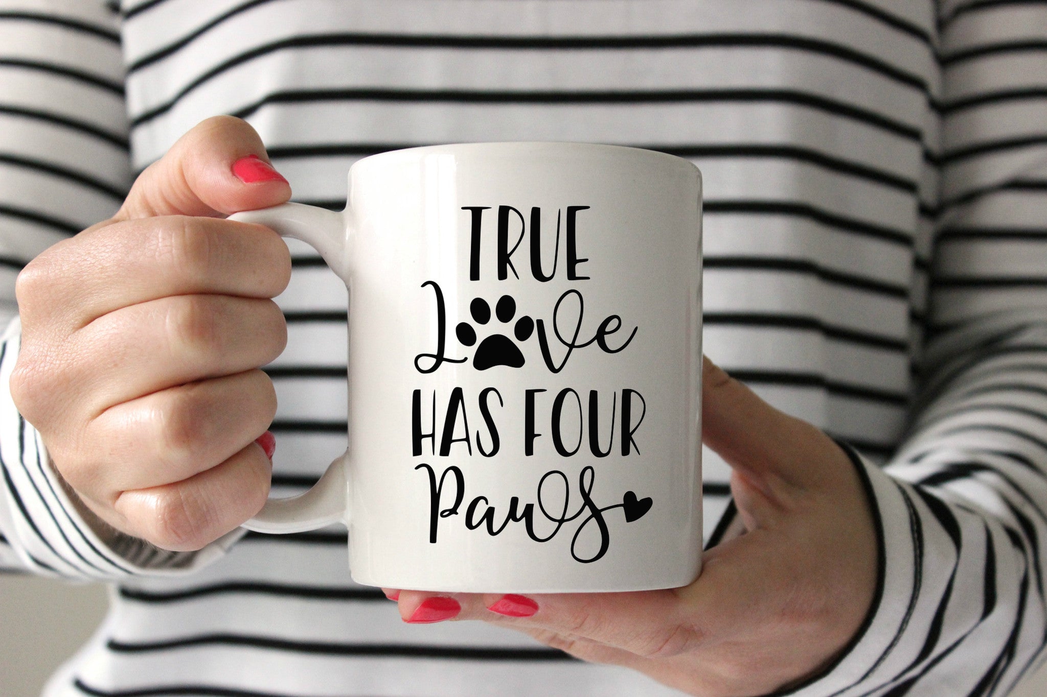 True Love Has Four Paws Svg Dxf Eps Png Cut File Cricut Silhouette Kristin Amanda Designs