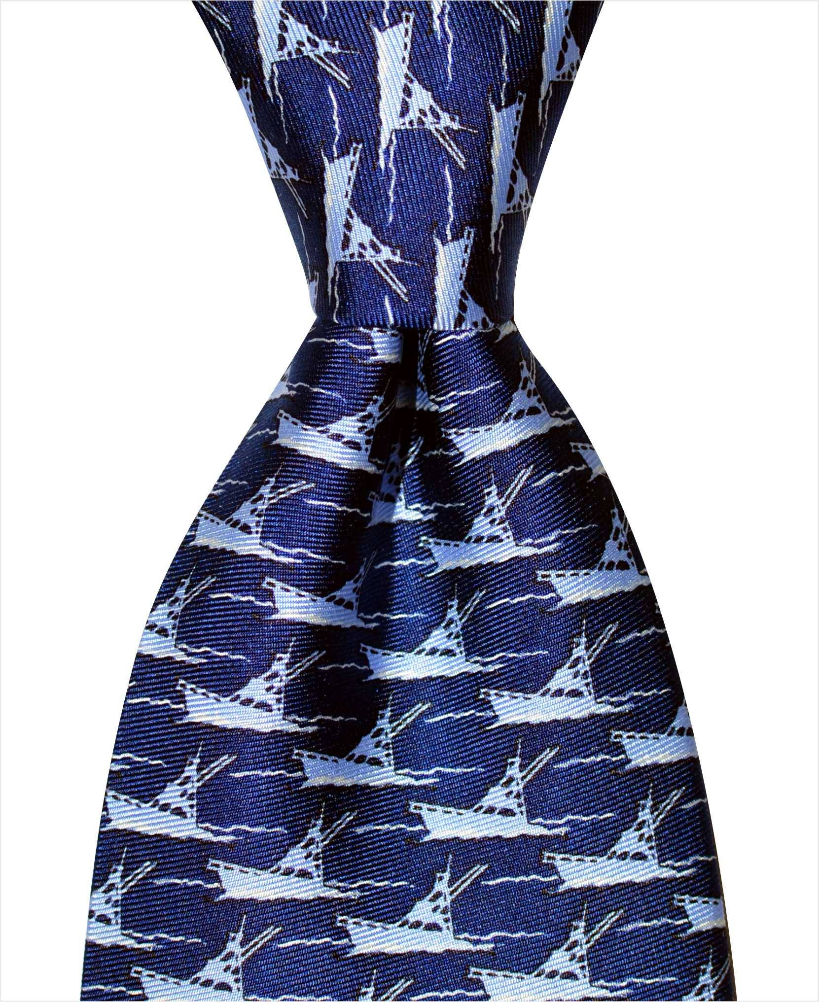 Sportfishing Boat Tie - Blue - Pelican Coast Clothing
