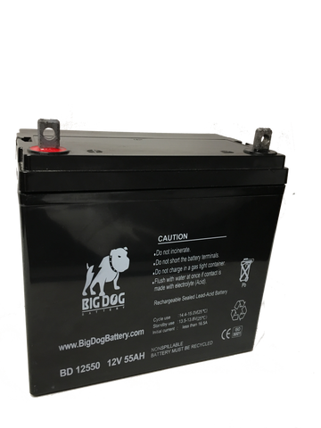 Big Dog Battery 12V 55AH U Tri-State Battery Supply