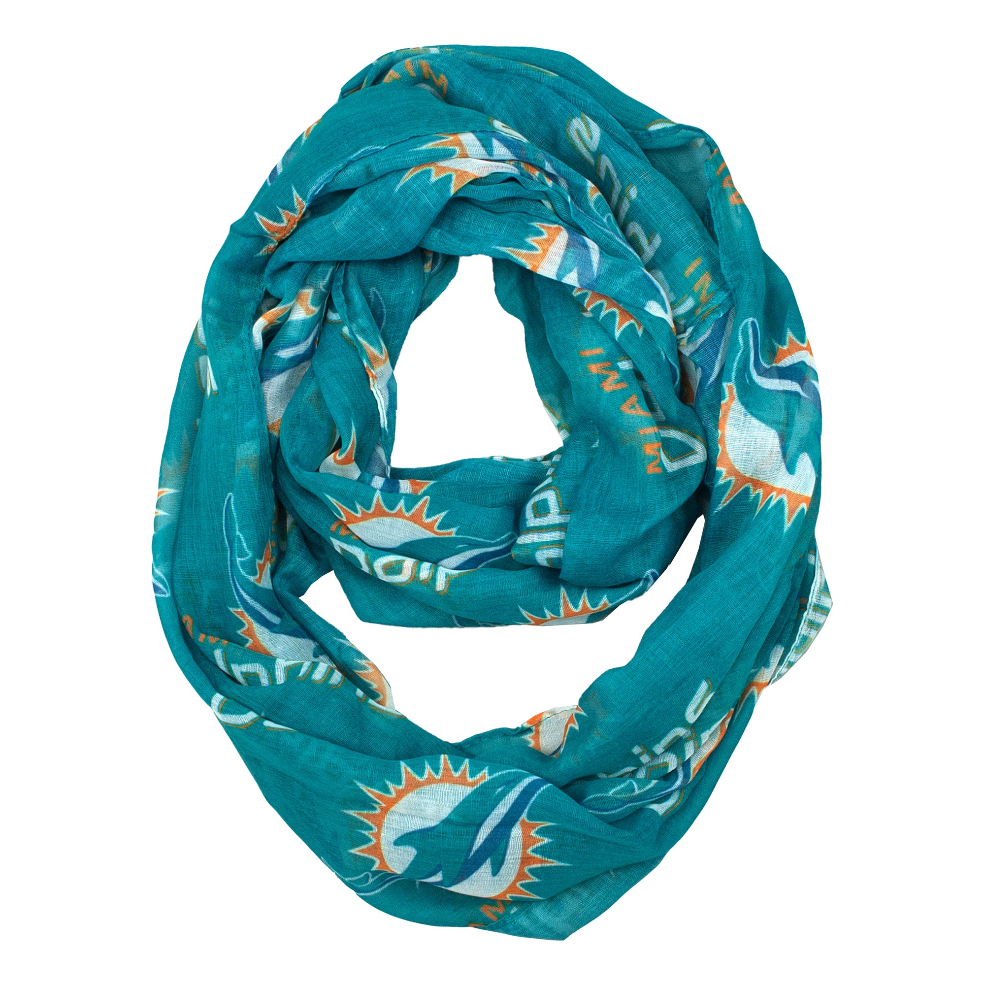 : Littlearth womens NFL Miami Dolphins Sheer Infinity