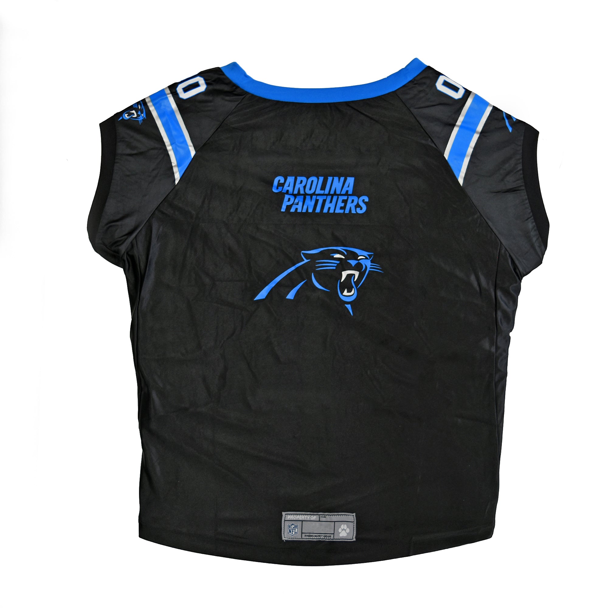 Carolina Panthers Big Custom Pet Stretch Jersey