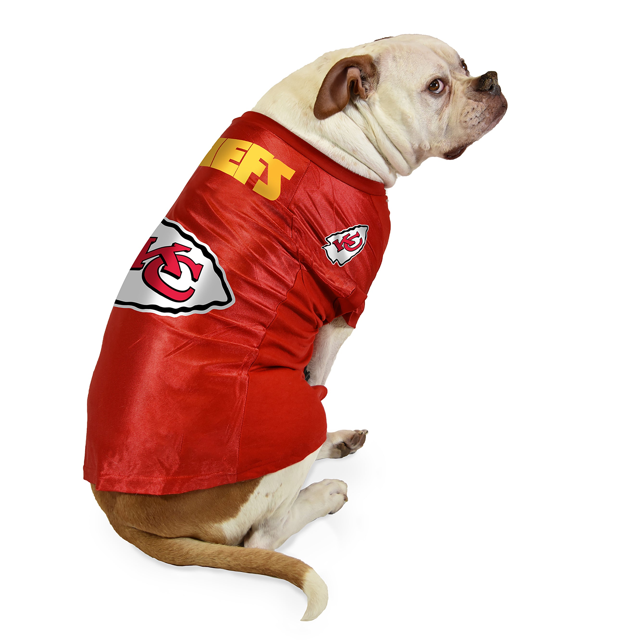 Little Earth 320150-CHIE-XS NFL Pet Tee Shirt Type Kansas City Chiefs