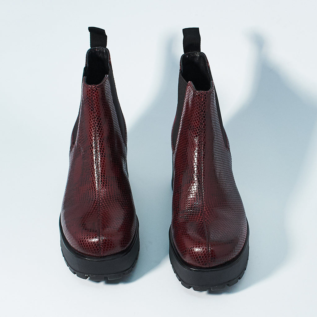 shoemakers dioon platform chelsea bootie