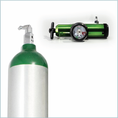 Medical Oxygen Tank and low flow meter