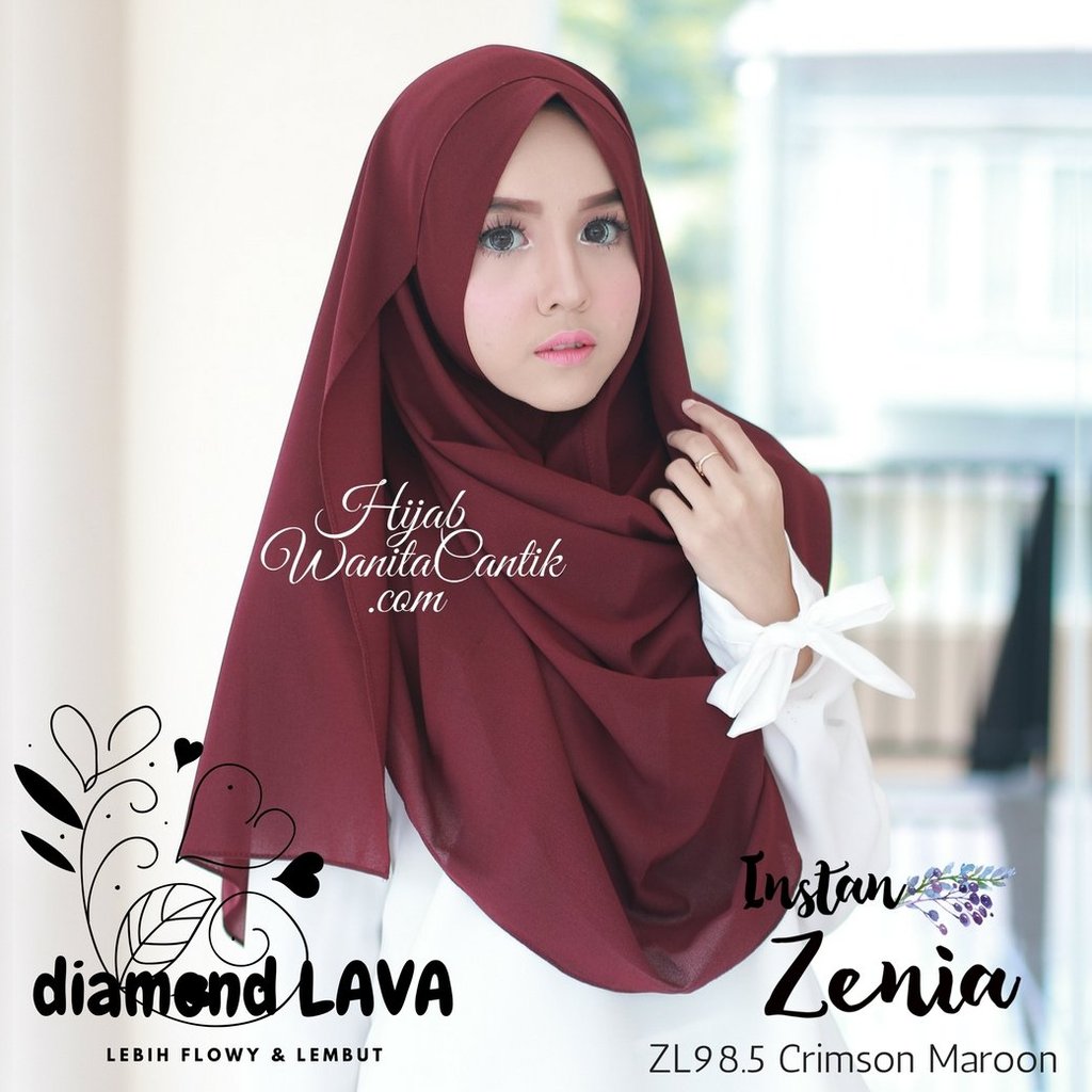 Hijab Tutorial Pashmina Instan Zenia Lava Original by 