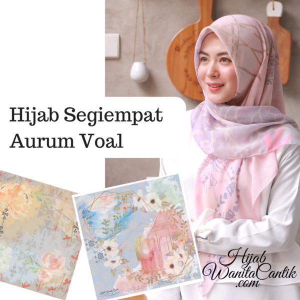 News Tagged Segiempat Aurum  Voal Hijab Wanita Cantik