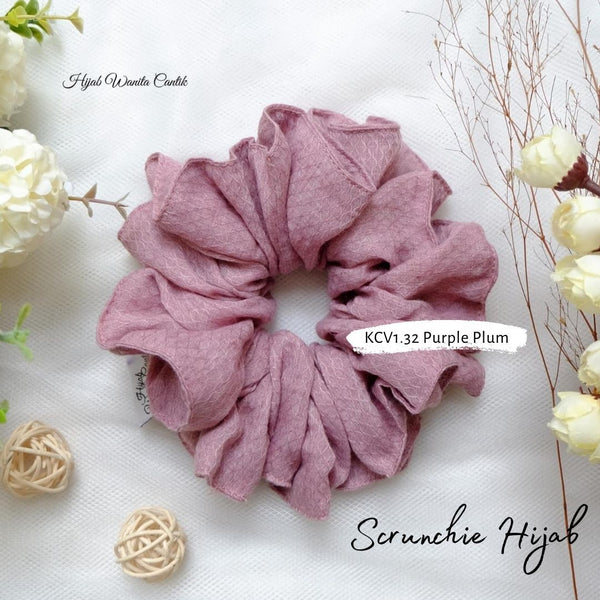 Scrunchie Hijab Diamond Ikat Rambut Anti Pusing  KCD1 40 