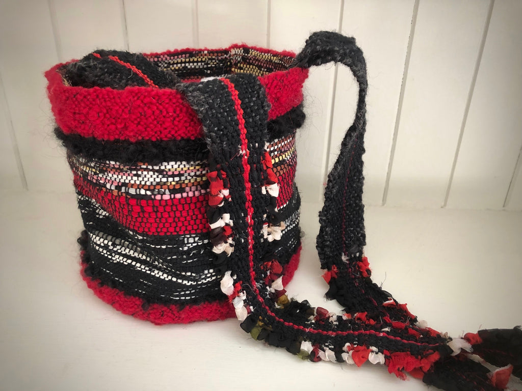 woven wool bag