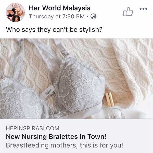 Summer & Peach Best Nursing Bra Malaysia Singapore Her World