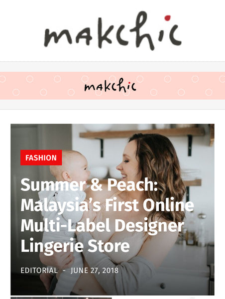 Summer & Peach Top Nursing Bra Brand Malaysia Singapore Press Feature Makchic