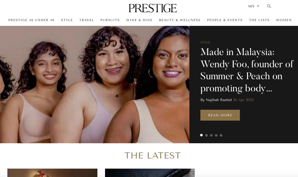 Summer & Peach Prestige Malaysia Press Feature Wendy Foo