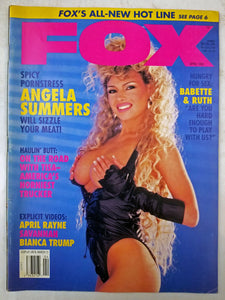 Fox April 1992 - Angela Summers, April Rayne, Bianca Trump - Adult Magazine