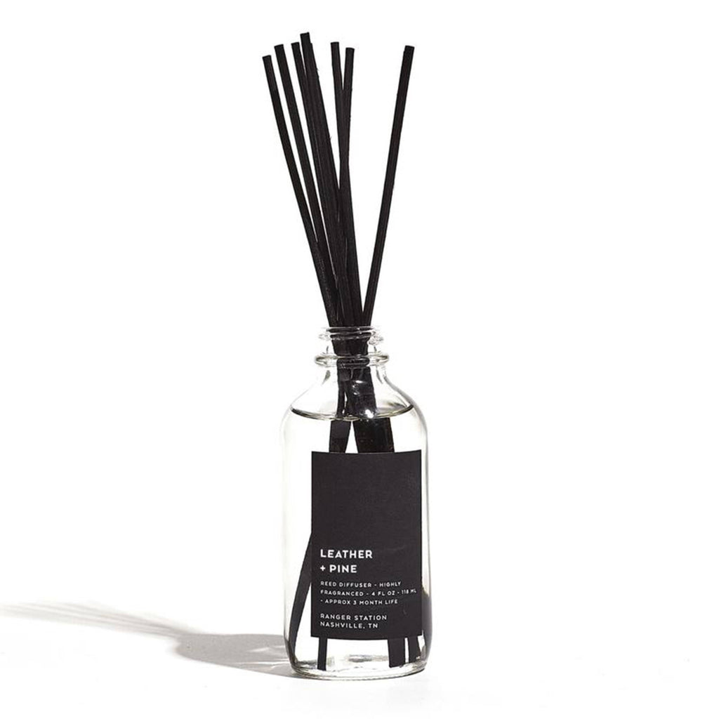 I need this Pine + Leather Reed Diffuser So Much Scents-Home Fragrance at  Black & Gold Vintage Furniture Decorative Arts Home Fragrances