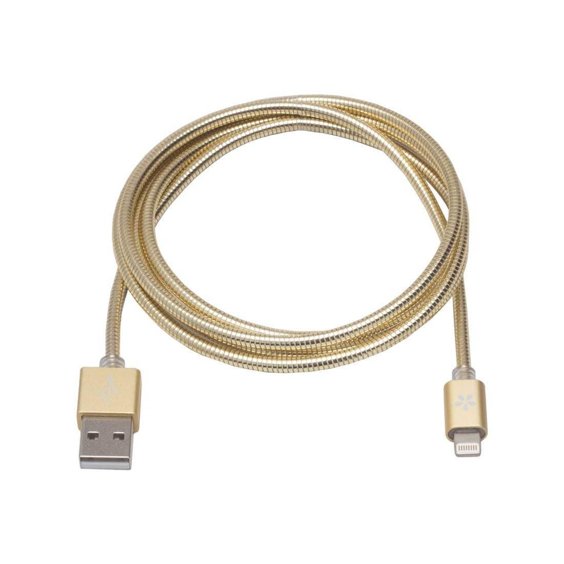 Rose Gold Metal Lightning Cable