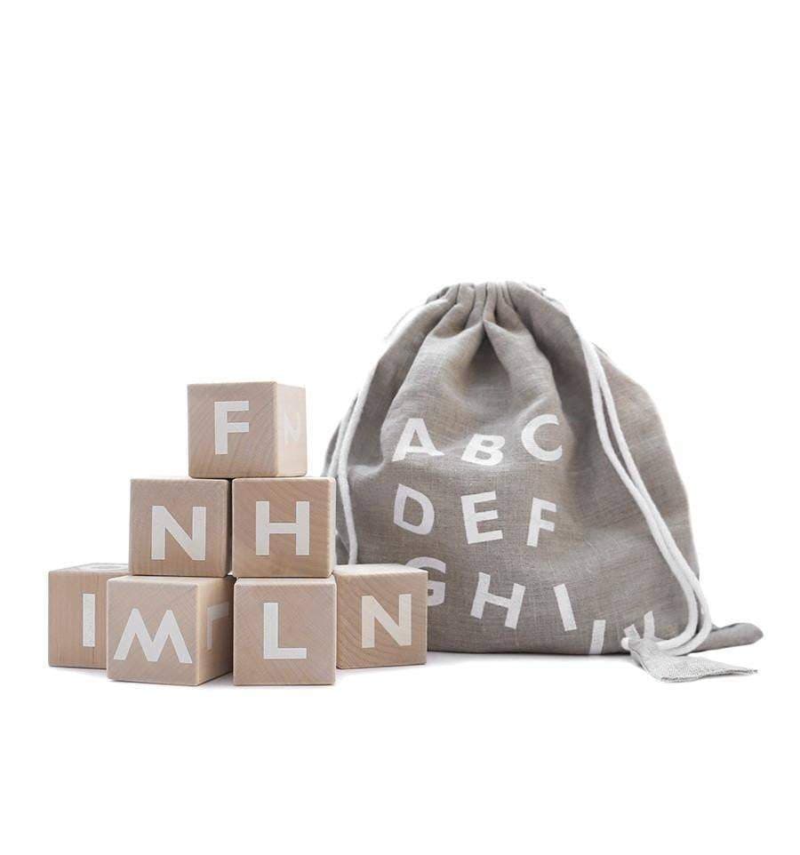 White Alphabet Blocks